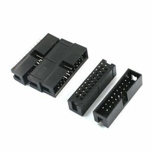 20 PIN IDC CONNECTOR STRAIGHT MALE SHROUDED PCB BOX