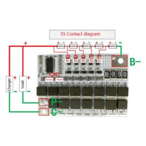 5S 100A BMS BALANCED 18V TO 21V BMS LITHIUM BATTERY PROTECTION BOARD