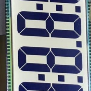 6-DIGIT 7 SEGMENT 70 PINS TN LCD DISPLAY FOR OIL GAS AND FUEL DISPENSER LCD
