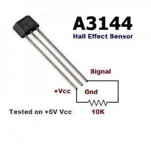 A3144 HALL EFFECT SENSOR TRANSISTOR