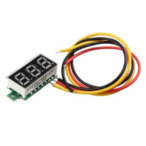 TWO WIRE 0.28 INCH LED MINI DC VOLTMETER DIGITAL DISPLAY VOLTAGE TESTER METER