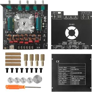 AMPLIFIER BOARD ZK-AS21 220Wx220W+350W 2.1 BLUETOOTH POWER  WITH TPA3255 CHIP, 18V TO 36V AUDIO AMPLIFIER MODULE